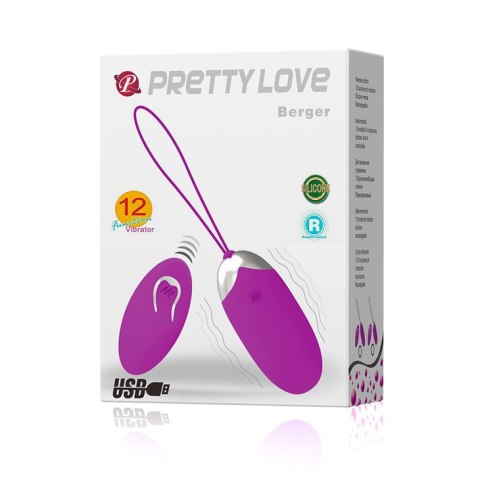 JAJKO STYMULUJĄCE PRETTY LOVE - BERGER EGG 12 FUNCTION VIBRATIONS JAJKO STYMULUJĄCE PRETTY LOVE - BERGER EGG 12 FUNCTION VIBRATIONS