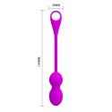 KULKI GEJSZY TRENING MIĘŚNI KEGLA WIBRUJĄCE KULKI PRETTY LOVE - ELVIRA PURPLE- KEGEL BALLS