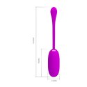JAJKO STYMULUJĄCE PRETTY LOVE - JULIUS EGG PURPLE 12 FUNCTION VIBRATIONS