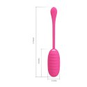 JAJKO STYMULUJĄCE PRETTY LOVE - KIRK EGG PINK 12 FUNCTION VIBRATIONS