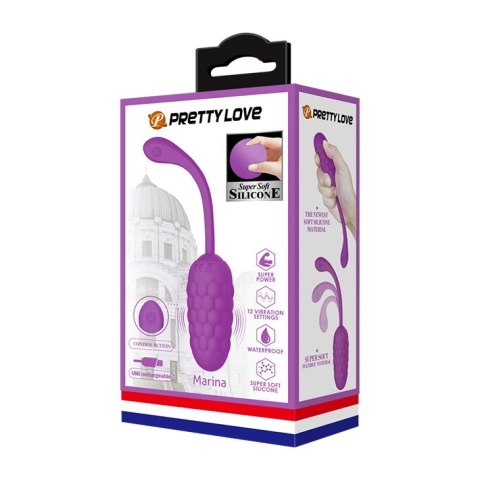JAJKO STYMULUJĄCE PRETTY LOVE - MARINA EGG PURPLE JAJKO STYMULUJĄCE PRETTY LOVE - MARINA EGG PURPLE