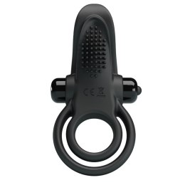 PIERŚCIEŃ EREKCYJNY SEX RING WIBRACJE STYMULATOR PRETTY LOVE - VIBRANT PENIS RING BLACK- 10 FUNCTION VIBRATIONS