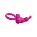 PIERŚCIEŃ EREKCYJNY SEX RING WIBRACJE STYMULATOR ANELLO FALLICO VIBRANTE CON RABBIT PINK
