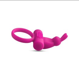 PIERŚCIEŃ EREKCYJNY SEX RING WIBRACJE STYMULATOR ANELLO FALLICO VIBRANTE CON RABBIT PINK