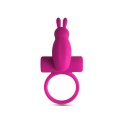 PIERŚCIEŃ EREKCYJNY SEX RING WIBRACJE STYMULATOR ANELLO FALLICO VIBRANTE CON RABBIT PINK