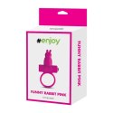 PIERŚCIEŃ EREKCYJNY SEX RING WIBRACJE STYMULATOR ANELLO FALLICO VIBRANTE CON RABBIT PINK