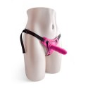 CINTURA REGOLABILE STRAP-ON PINK CON FALLO REALISTICO