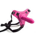 CINTURA REGOLABILE STRAP-ON PINK CON FALLO REALISTICO