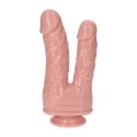 SOLIDNE DILDO PODWÓJNA PENETRACJA WAGINALNO ANALNY DILDO-ITALIAN COCK DOUBLE DILDO 7,5"FLESH