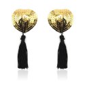 HEART SHINE NIPPLES TASSELS (ORO)