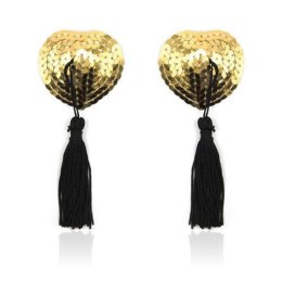 HEART SHINE NIPPLES TASSELS (ORO)