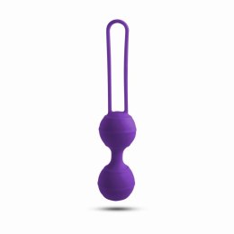 KULKI GEJSZY TRENING MIĘŚNI KEGLA KORALIKI JAJKA Palline vaginali purple soft Toyz4Lovers