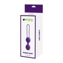 KULKI GEJSZY TRENING MIĘŚNI KEGLA KORALIKI JAJKA Palline vaginali purple soft Toyz4Lovers