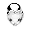 Plug Anale Heart Jewel Plug medium clear