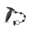 PLUG ANALE CON ANELLO FALLICO VIBRANTE