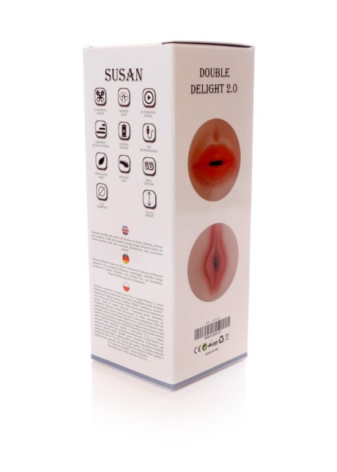 MASTURBATOR- SUSAN DOUBLE DELIGHT 2.0 - 36 FUNCTIONS USB MASTURBATOR- SUSAN DOUBLE DELIGHT 2.0 - 36 FUNCTIONS USB