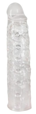 PRZEDŁUŻKA NA PENISA DUŻA GRUBA NAKŁADKA POSZERZA XTENSION SLEEVE TRANSPARENT