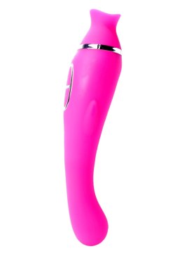 WIBRATOR-HELEN PINK - 12- VIBRATING / 8 SUCTION FUNCTIONS USB