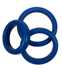 3 BLUE SILICONE RINGS