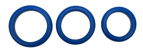 3 BLUE SILICONE RINGS 3 BLUE SILICONE RINGS