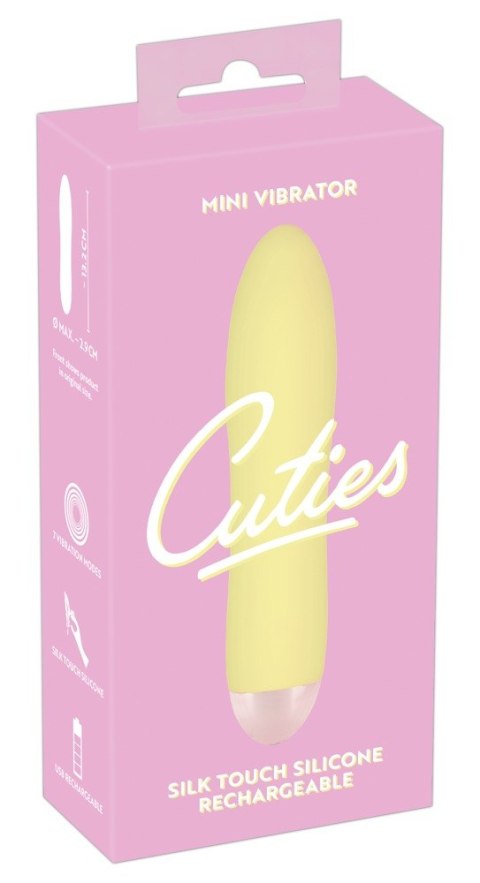 CUTIES MINI VIBRATOR YELLOW CUTIES MINI VIBRATOR YELLOW