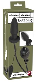 INFLATABLE VIBRATING BUTT PLUG