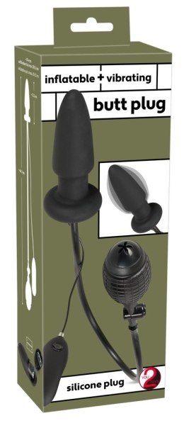 INFLATABLE VIBRATING BUTT PLUG