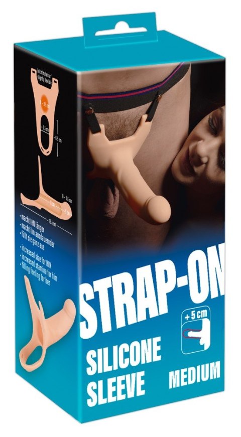 SILICONE STRAP-ON +5CM MEDIUM SILICONE STRAP-ON +5CM MEDIUM