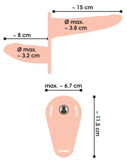 VIBRATING DOUBLE STRAP-ON