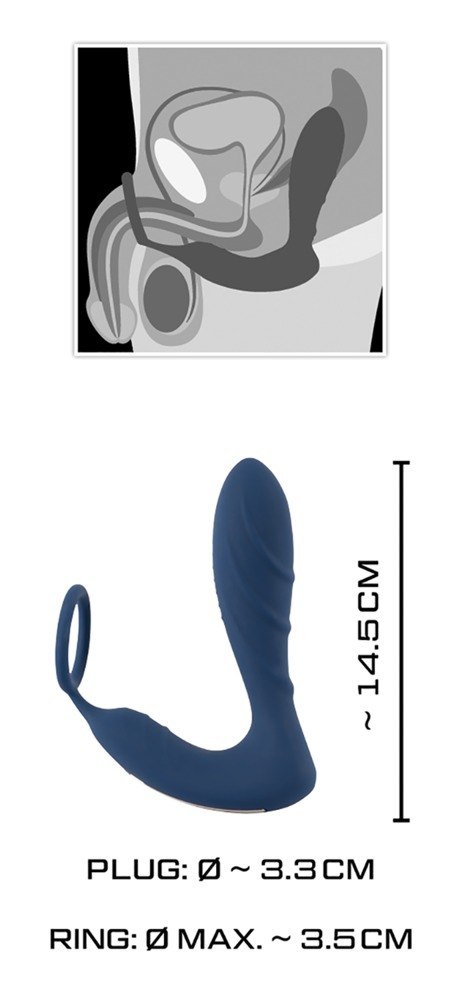 Vibrating Prostate Plug with C Vibrating Prostate Plug with C