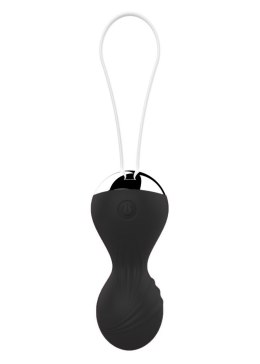 KULKI-VIBRATING SILICONE KEGEL BALLS USB 10 FUNCTION / REMOTE CONTROL -BLACK