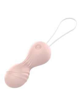 KULKI-VIBRATING SILICONE KEGEL BALLS USB 10 FUNCTION / REMOTE CONTROL -FLESH