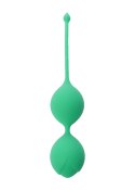 KULKI GEJSZY TRENING MIĘŚNI KEGLA KORALIKI JAJKA SILICONE KEGEL BALLS 29MM 60G GREEN - BOSS SERIES