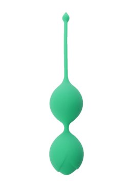 KULKI GEJSZY TRENING MIĘŚNI KEGLA KORALIKI JAJKA SILICONE KEGEL BALLS 29MM 60G GREEN - BOSS SERIES