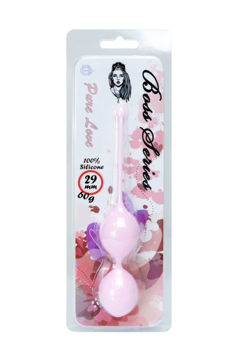 SILICONE KEGEL BALLS 29MM 60G LIGHT PINK - BOSS SERIES SILICONE KEGEL BALLS 29MM 60G LIGHT PINK - BOSS SERIES