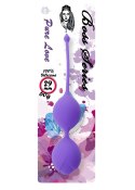 KULKI GEJSZY TRENING MIĘŚNI KEGLA KORALIKI JAJKA SILICONE KEGEL BALLS 29MM 60G PURPLE - BOSS SERIES