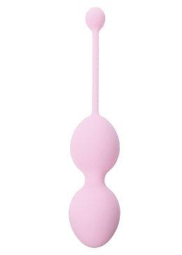 KULKI GEJSZY TRENING MIĘŚNI KEGLA KORALIKI JAJKA SILICONE KEGEL BALLS 32MM 125G PINK - BOSS SERIES