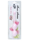KULKI GEJSZY TRENING MIĘŚNI KEGLA KORALIKI JAJKA SILICONE KEGEL BALLS 32MM 125G PINK - BOSS SERIES