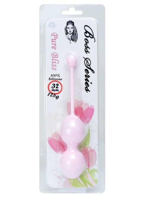 KULKI GEJSZY TRENING MIĘŚNI KEGLA KORALIKI JAJKA SILICONE KEGEL BALLS 32MM 125G PINK - BOSS SERIES KULKI GEJSZY TRENING MIĘŚNI KEGLA KORALIKI JAJKA SILICONE KEGEL BALLS 32MM 125G PINK - BOSS SERIES