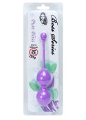 KULKI GEJSZY TRENING MIĘŚNI KEGLA KORALIKI JAJKA SILICONE KEGEL BALLS 32MM 125G PURPLE - BOSS SERIES