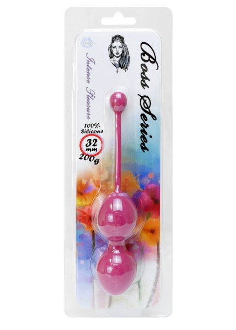 SILICONE KEGEL BALLS 32MM 200G DARK PINK - BOSS SERIES SILICONE KEGEL BALLS 32MM 200G DARK PINK - BOSS SERIES