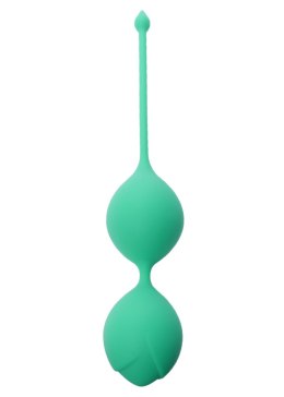 KULKI GEJSZY TRENING MIĘŚNI KEGLA KORALIKI JAJKA SILICONE KEGEL BALLS 36MM 90G GREEN - BOSS SERIES