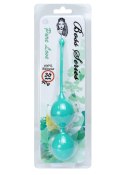 KULKI GEJSZY TRENING MIĘŚNI KEGLA KORALIKI JAJKA SILICONE KEGEL BALLS 36MM 90G GREEN - BOSS SERIES