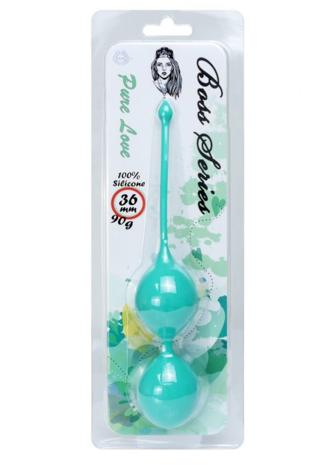 KULKI GEJSZY TRENING MIĘŚNI KEGLA KORALIKI JAJKA SILICONE KEGEL BALLS 36MM 90G GREEN - BOSS SERIES KULKI GEJSZY TRENING MIĘŚNI KEGLA KORALIKI JAJKA SILICONE KEGEL BALLS 36MM 90G GREEN - BOSS SERIES