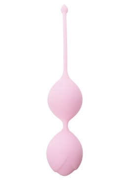 KULKI GEJSZY TRENING MIĘŚNI KEGLA KORALIKI JAJKA SILICONE KEGEL BALLS 36MM 90G LIGHT PINK - BOSS SERIES