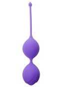KULKI GEJSZY TRENING MIĘŚNI KEGLA KORALIKI JAJKA SILICONE KEGEL BALLS 36MM 90G PURPLE - BOSS SERIES