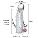 PRZEDŁUŻKA NA PENISA DUŻA GRUBA NAKŁADKA POSZERZA BAILE - PENIS SLEEVE VIBRATING