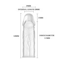 PRZEDŁUŻKA NA PENISA DUŻA GRUBA NAKŁADKA POSZERZA BAILE - PENIS SLEEVE