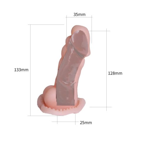 PRZEDŁUŻKA NA PENISA DUŻA GRUBA NAKŁADKA POSZERZA BAILE - WOLFTOOTH SLEEVE VIBRATION PRZEDŁUŻKA NA PENISA DUŻA GRUBA NAKŁADKA POSZERZA BAILE - WOLFTOOTH SLEEVE VIBRATION