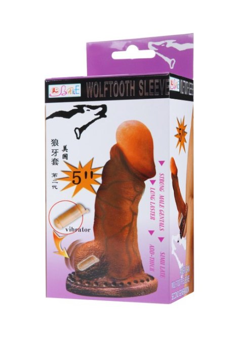 PRZEDŁUŻKA NA PENISA DUŻA GRUBA NAKŁADKA POSZERZA BAILE - WOLFTOOTH SLEEVE VIBRATION PRZEDŁUŻKA NA PENISA DUŻA GRUBA NAKŁADKA POSZERZA BAILE - WOLFTOOTH SLEEVE VIBRATION